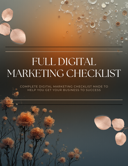 EXCLUSIVE DIGITAL MARKETING CHECKLIST