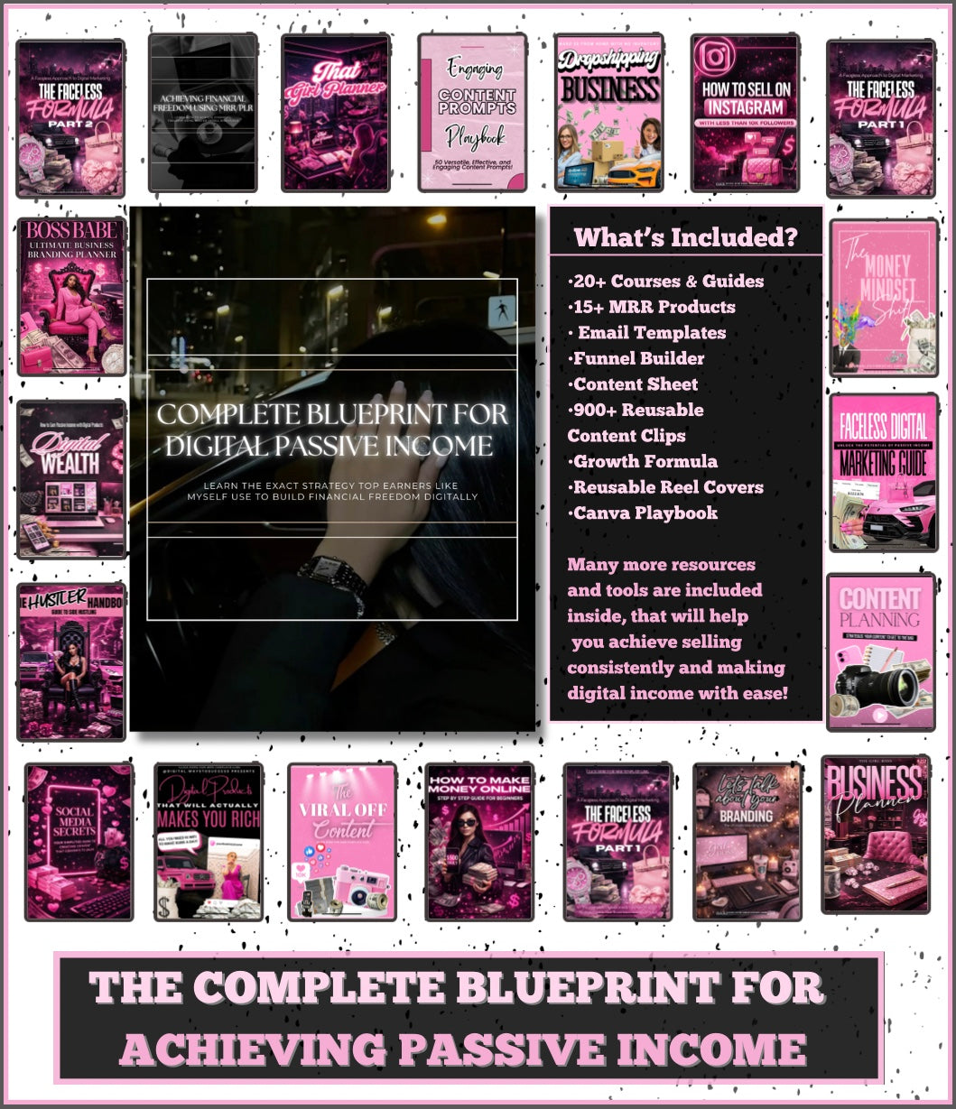 COMPLETE BLUEPRINT FOR DIGITAL PASSIVE INCOME