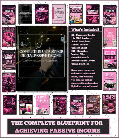 COMPLETE BLUEPRINT FOR DIGITAL PASSIVE INCOME